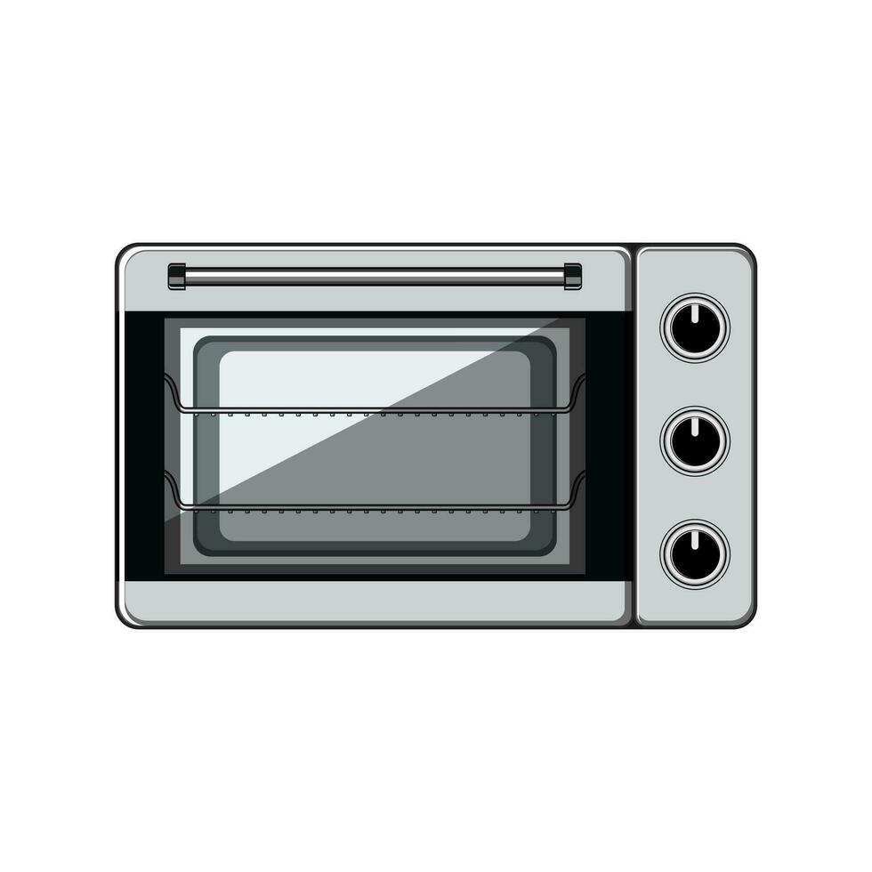 meubilair oven keuken tekenfilm vector illustratie