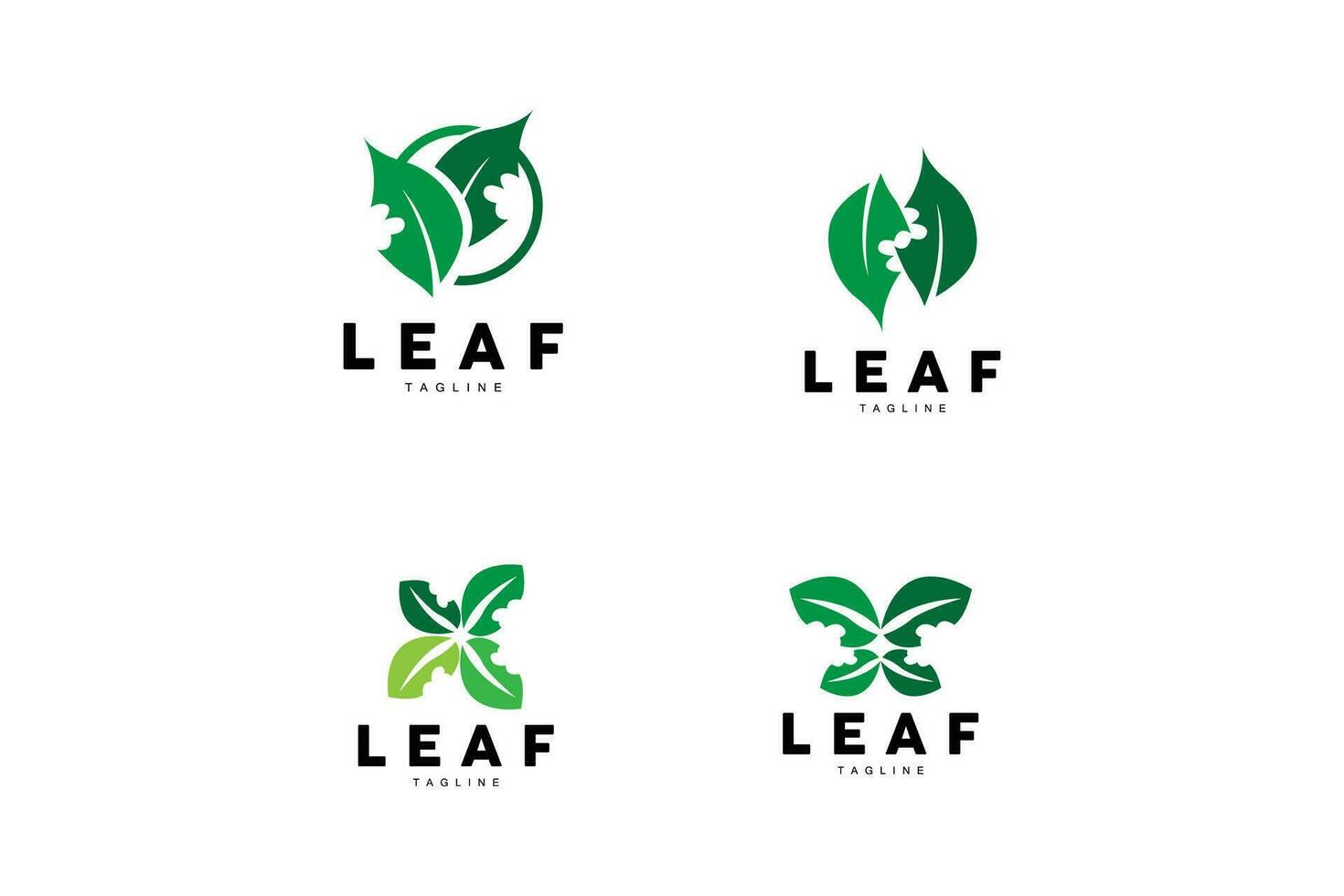 groen blad logo, ecologie natuurlijk fabriek vector, natuur ontwerp, illustratie sjabloon icoon vector