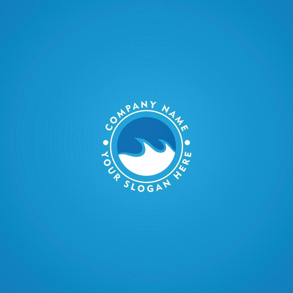 surfen Golf logo vector