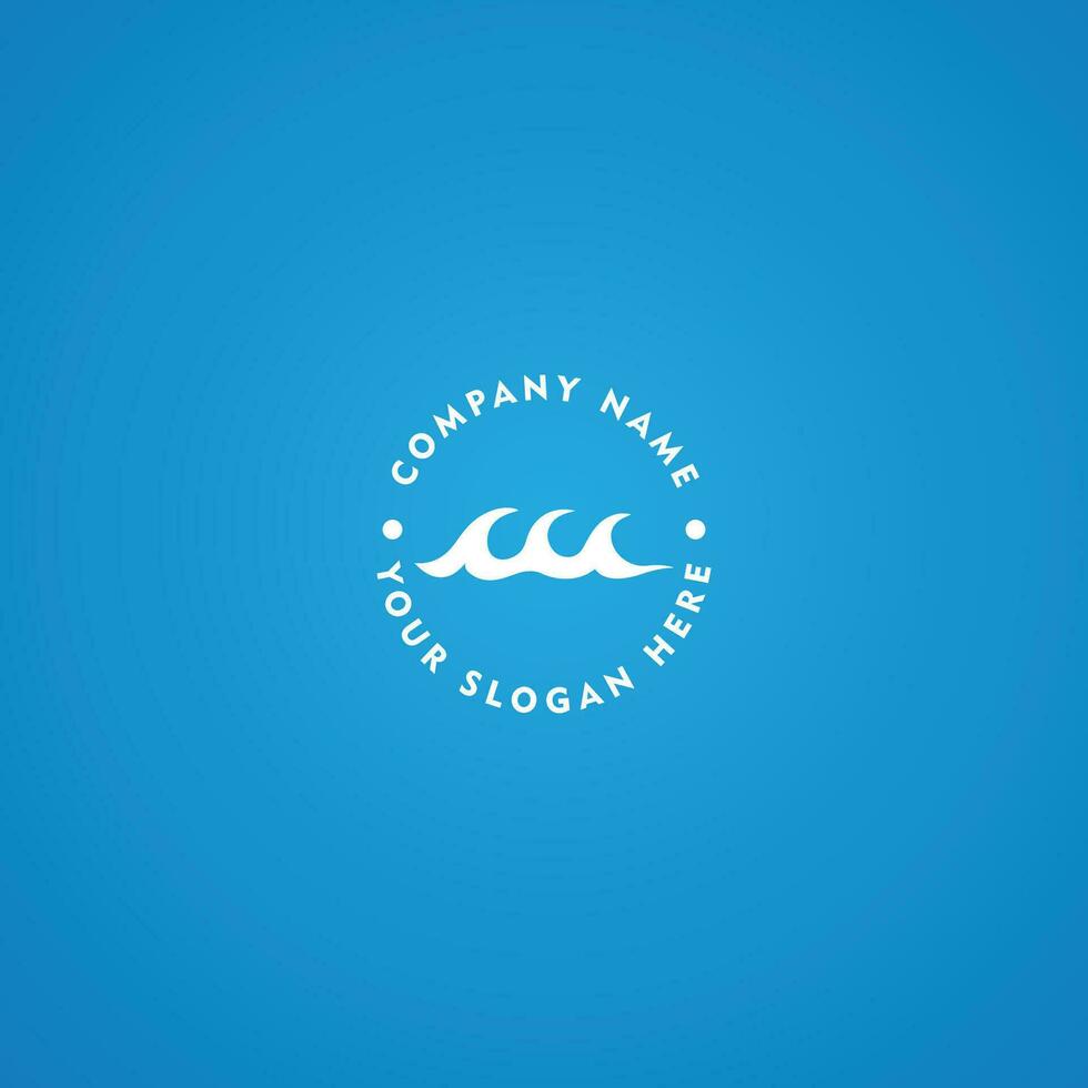 surfen Golf logo vector