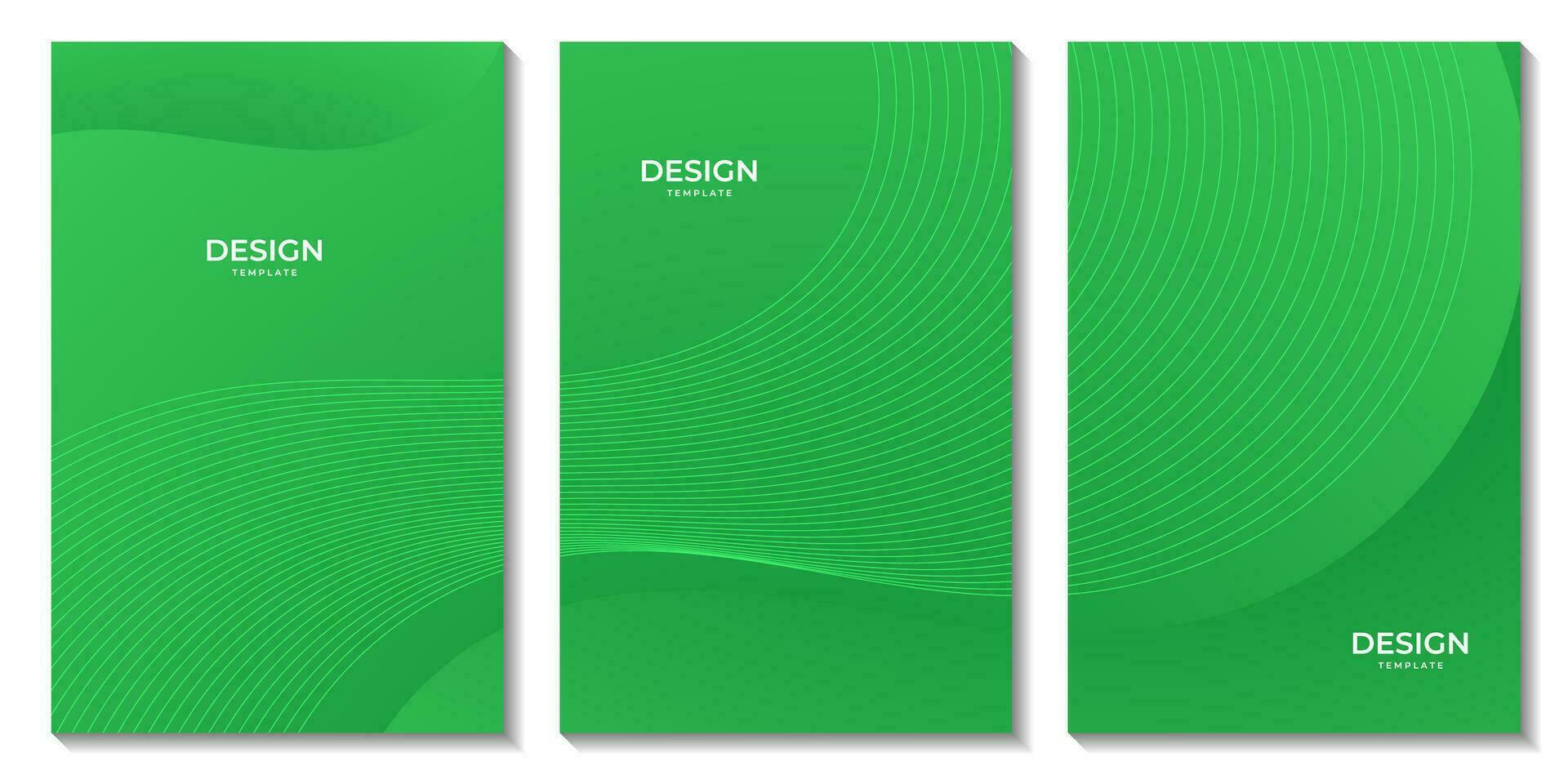 abstract flyers groen helling kleurrijk Golf achtergrond voor bedrijf vector