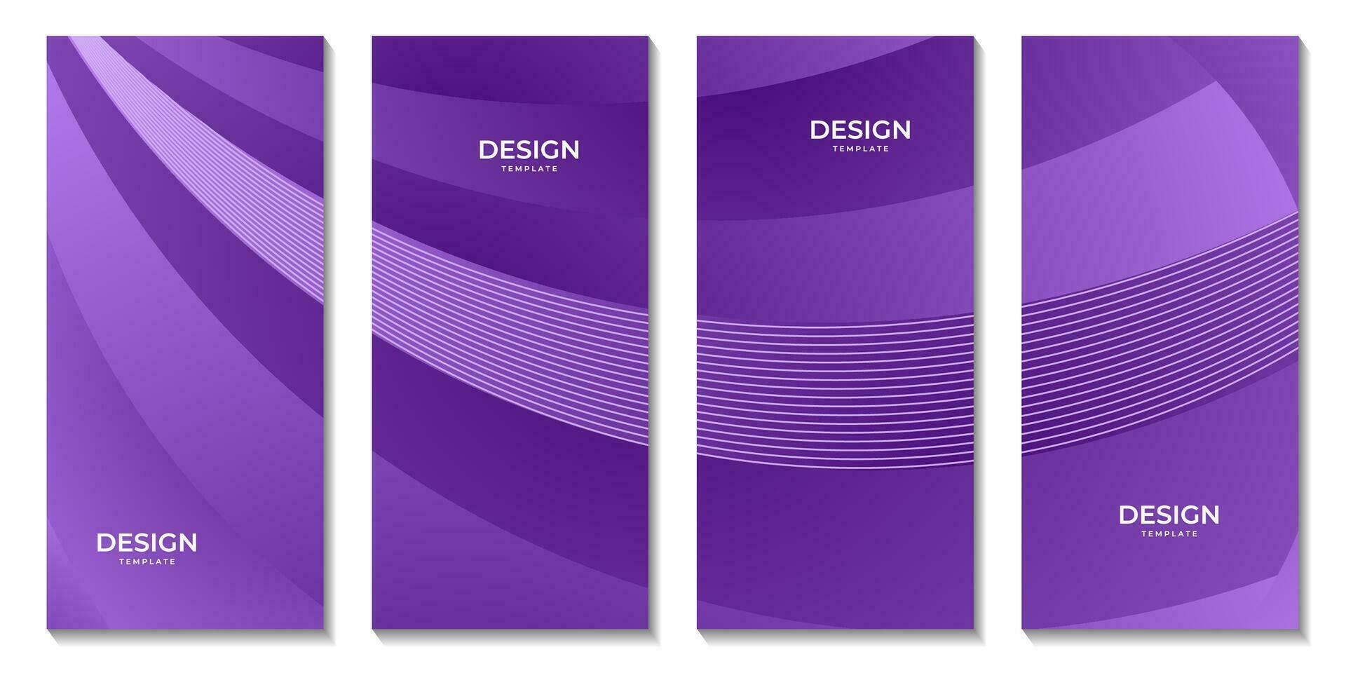 brochures met Purper helling Golf gemakkelijk achtergrond vector