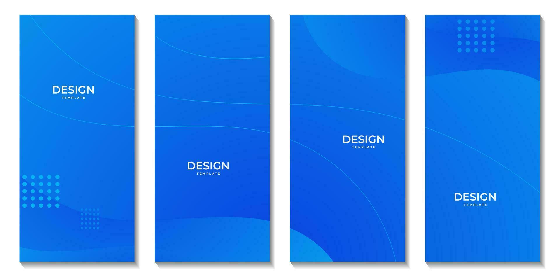 abstract blauw Golf brochures meetkundig achtergrond vector