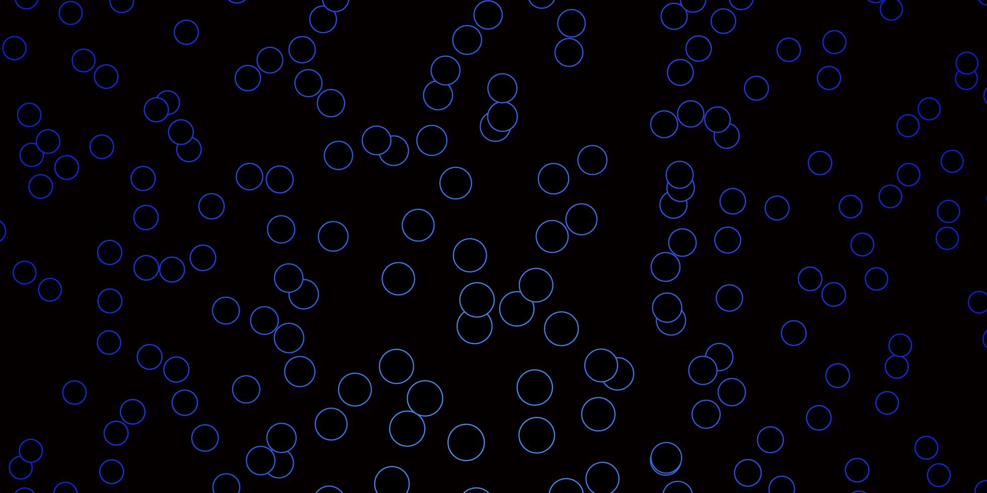 donkerblauw vectorpatroon met bollen abstracte illustratie met kleurrijke vlekken in het ontwerp van de aardstijl voor affichesbanners vector