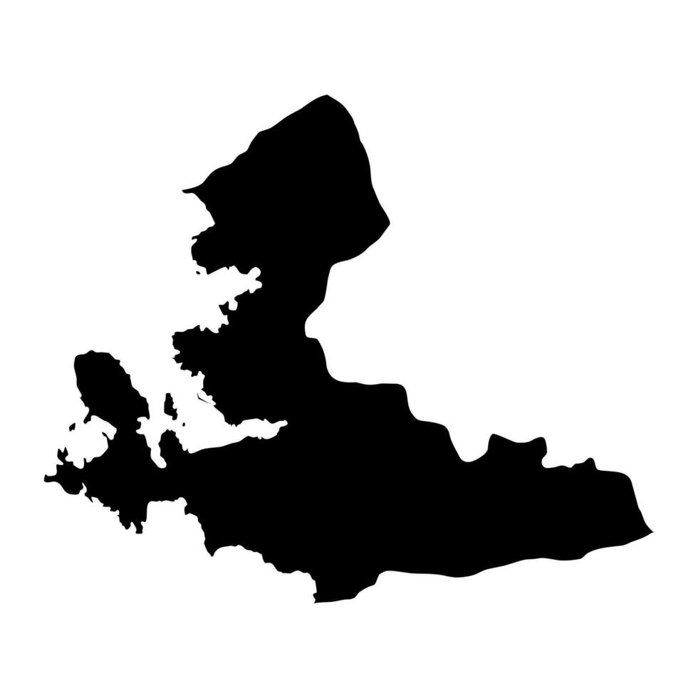 Izmir provincie kaart, administratief divisies van kalkoen. vector illustratie.