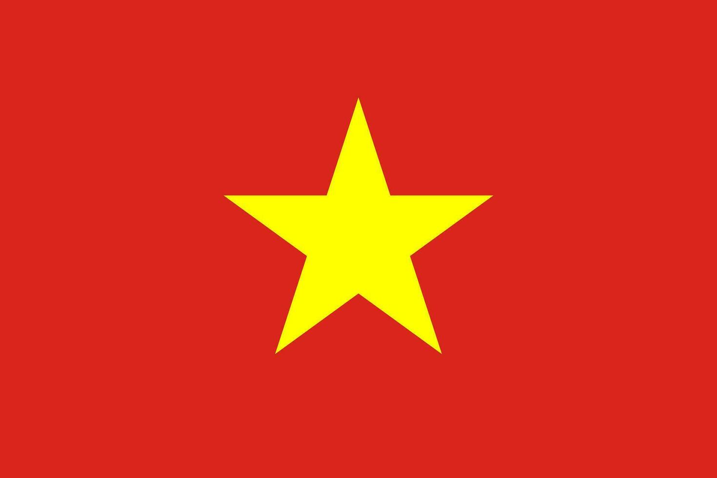 vietnam vlag, officiële kleuren en verhouding. vectorillustratie. vector