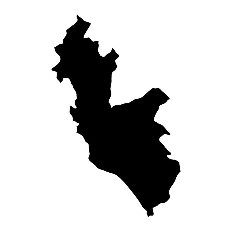 lima provincie kaart, regio in Peru. vector illustratie.