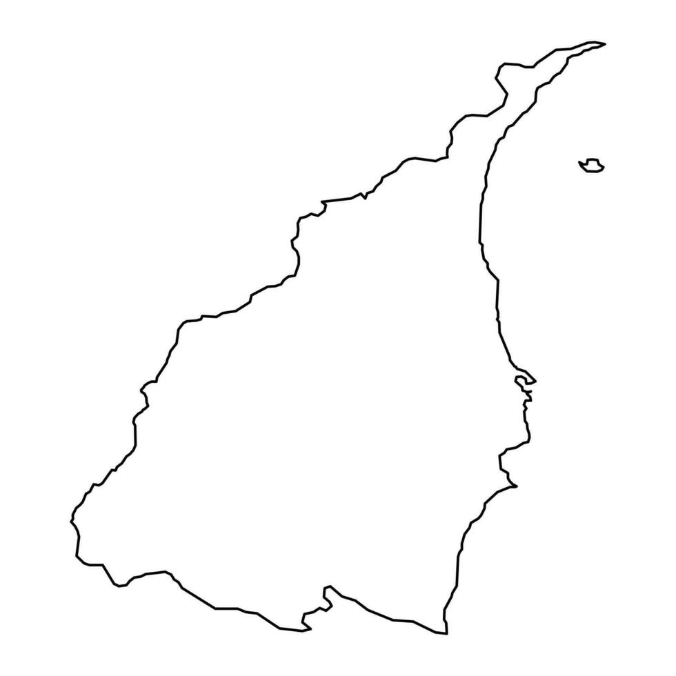 yilan provincie kaart, provincie van de republiek van China, Taiwan. vector illustratie.