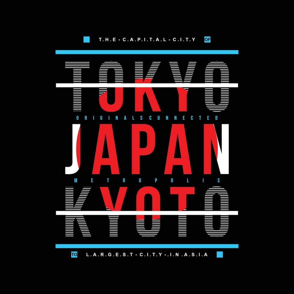 tokyo Japan Kyoto grafisch, typografie vector, illustratie, voor afdrukken t shirt, met tokyo Japan modern stijl vector