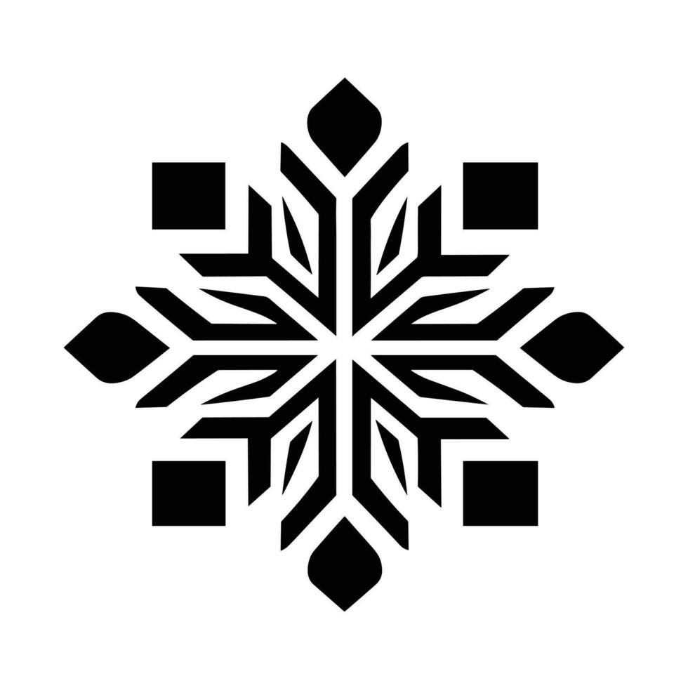 mooi Kerstmis sneeuwvlok vector