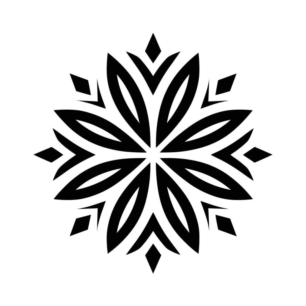 mooi Kerstmis sneeuwvlok vector