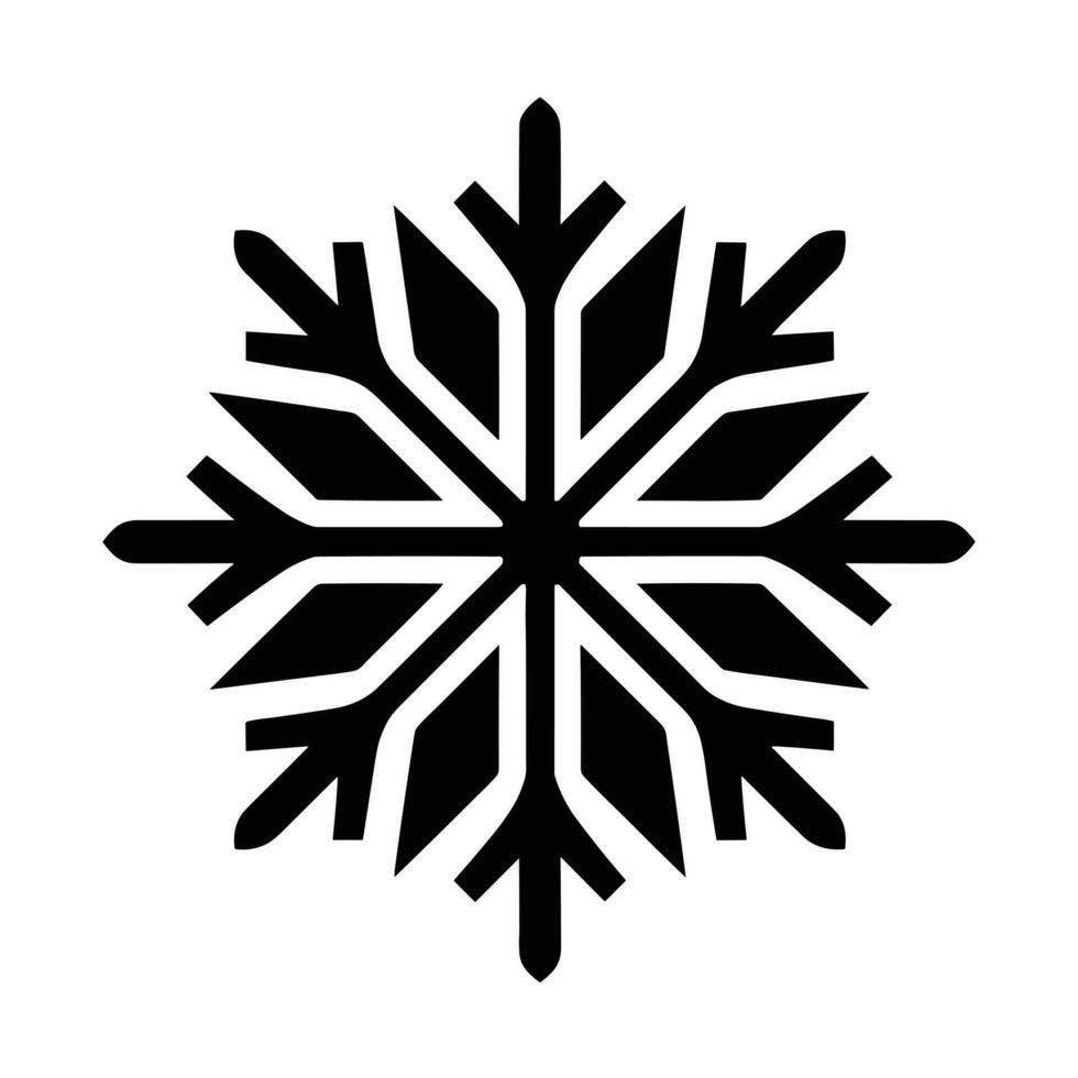 mooi Kerstmis sneeuwvlok vector