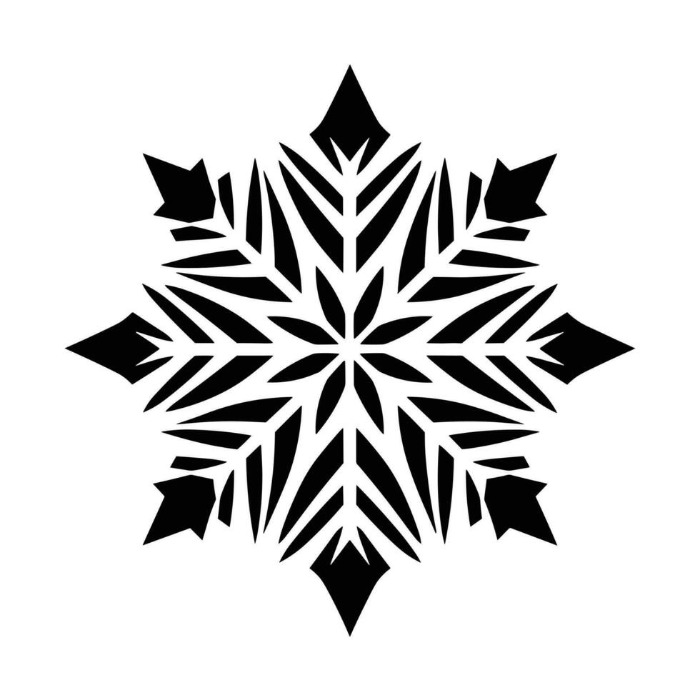 mooi Kerstmis sneeuwvlok vector