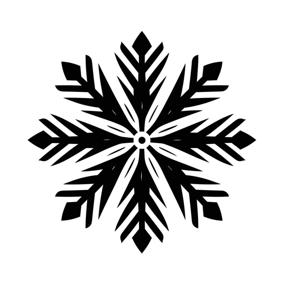 mooi Kerstmis sneeuwvlok vector