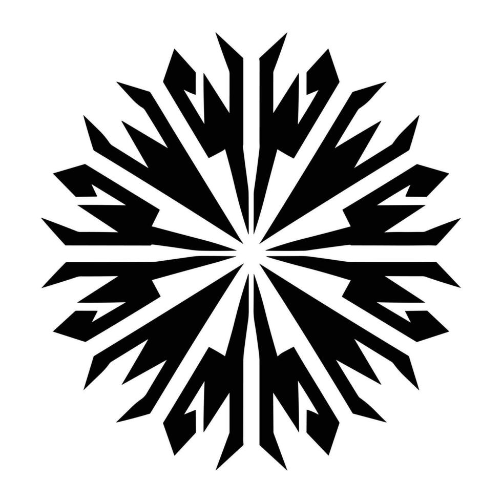 mooi Kerstmis sneeuwvlok vector