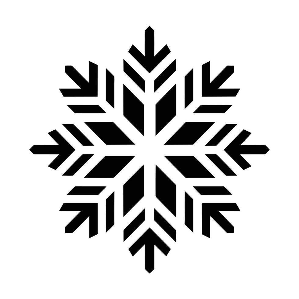 mooi Kerstmis sneeuwvlok vector