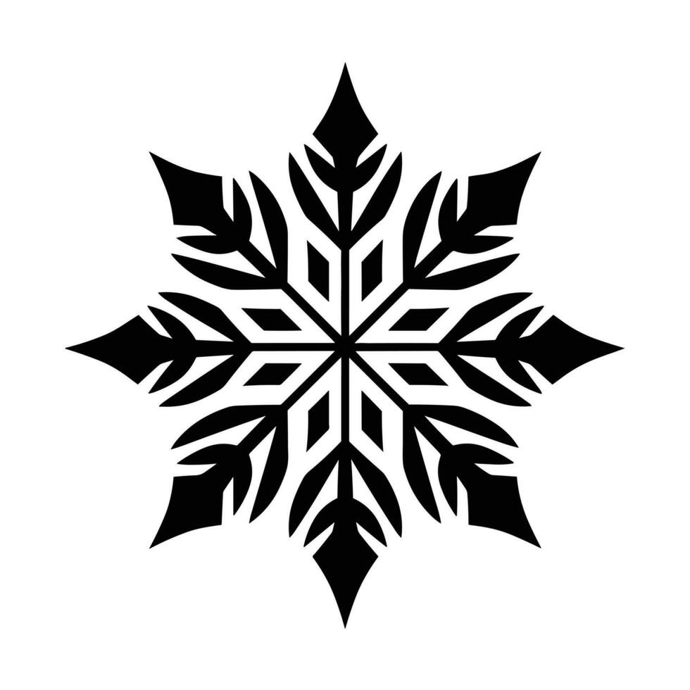 mooi Kerstmis sneeuwvlok vector