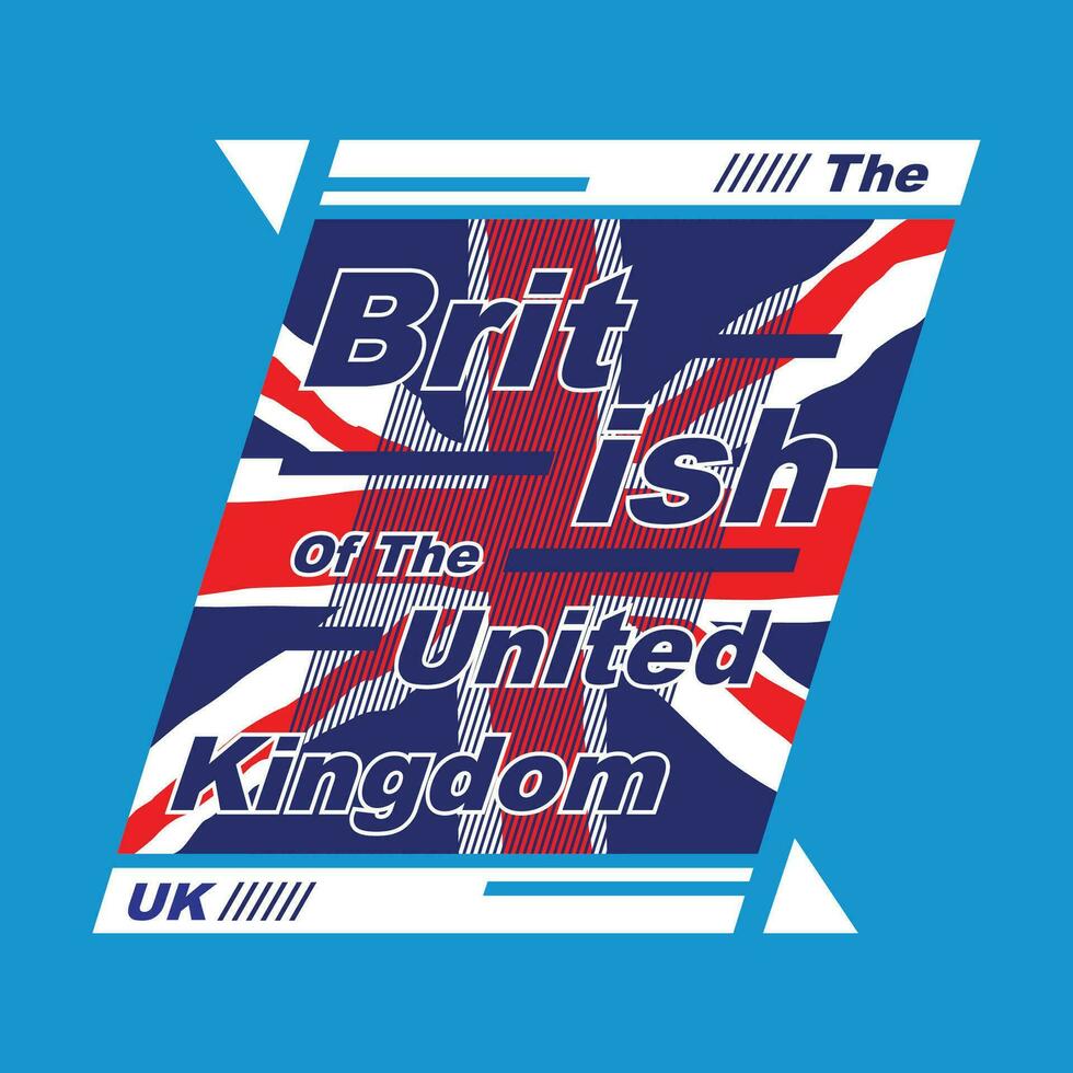 Brits stad vlag grafisch vector, t overhemd ontwerp illustratie, mooi zo voor klaar afdrukken, en andere gebruik vector