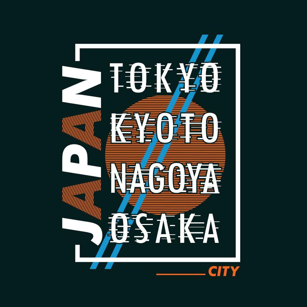 tokyo Osaka nagoya Japan vector t overhemd afdrukken, typografie grafisch ontwerp, en andere gebruik