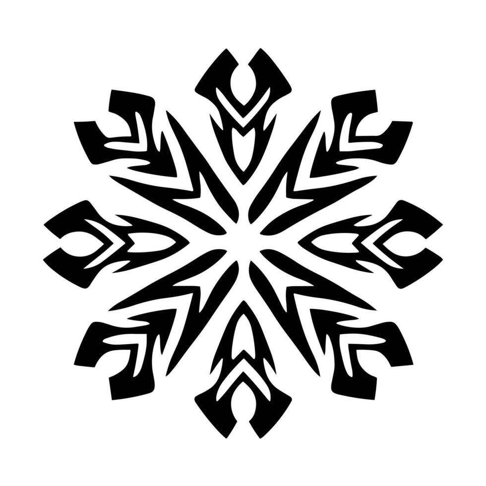 mooi Kerstmis sneeuwvlok vector