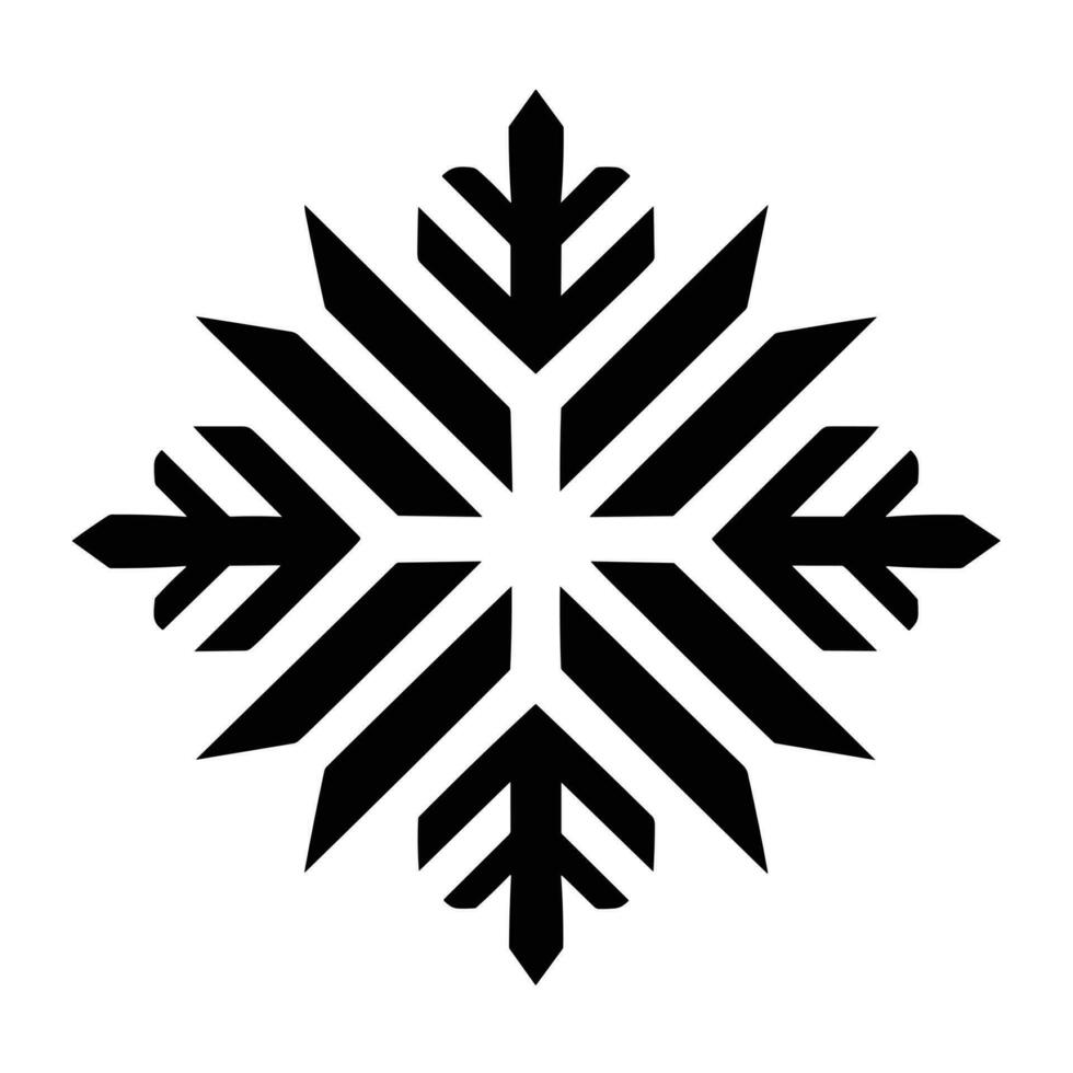 mooi Kerstmis sneeuwvlok vector