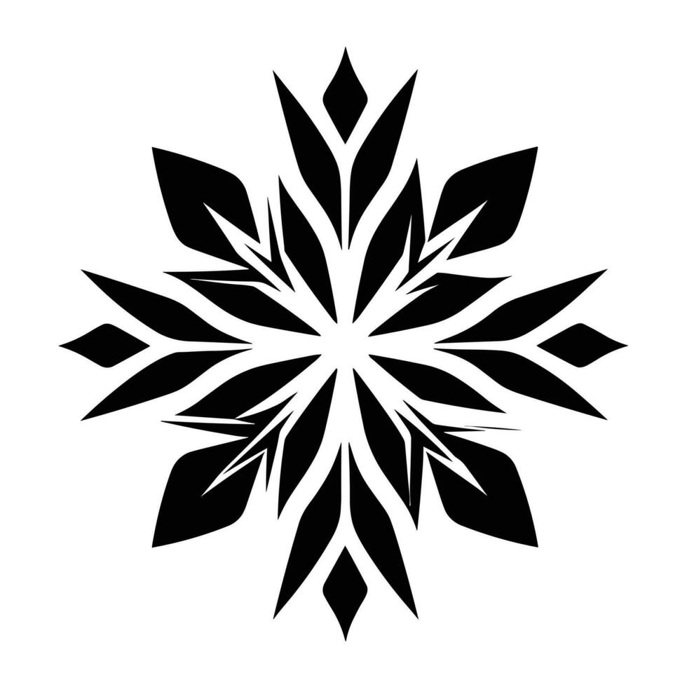 mooi Kerstmis sneeuwvlok vector