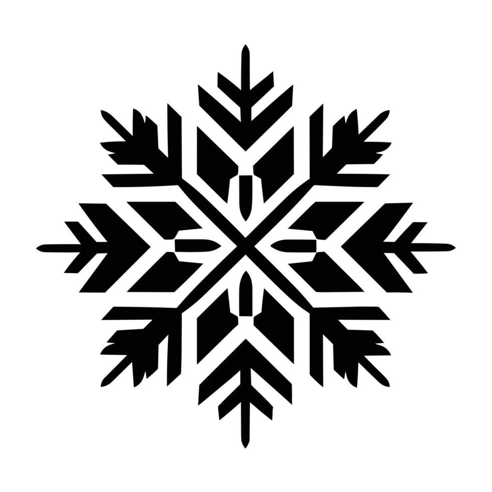 mooi Kerstmis sneeuwvlok vector