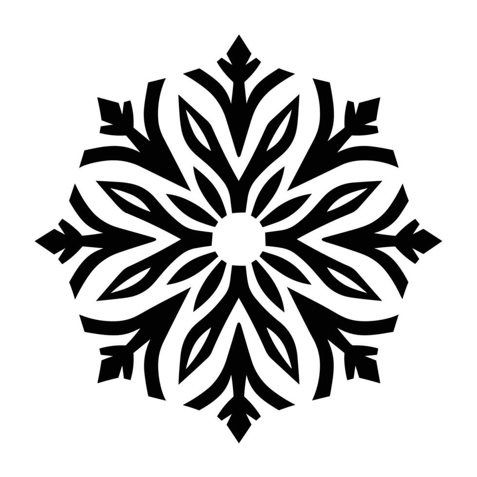 mooi Kerstmis sneeuwvlok vector