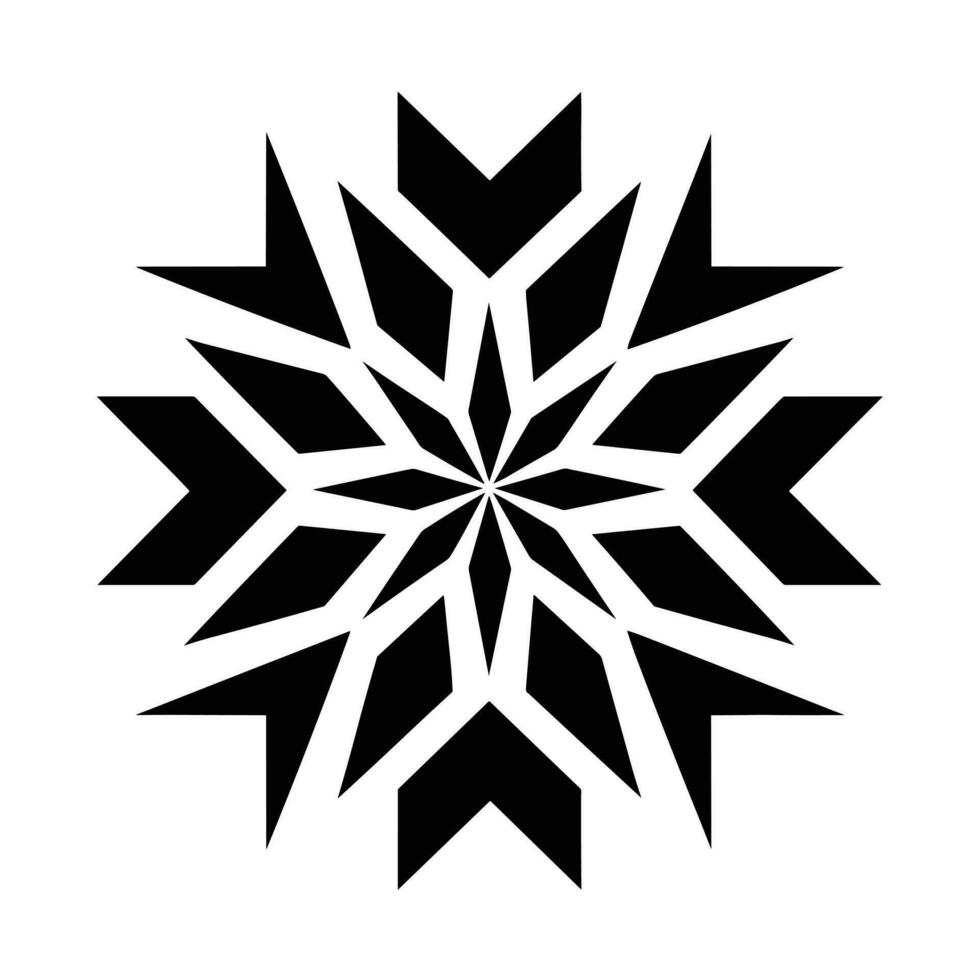 mooi Kerstmis sneeuwvlok vector