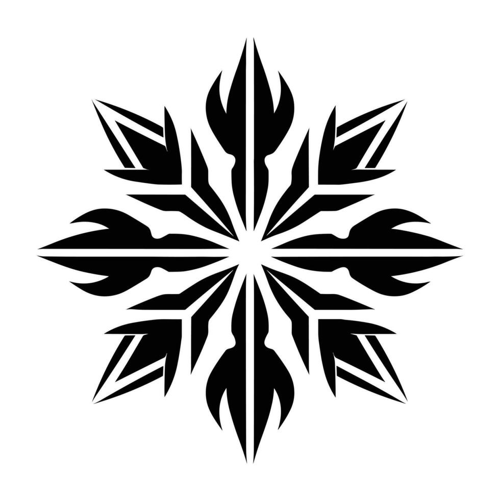 mooi Kerstmis sneeuwvlok vector