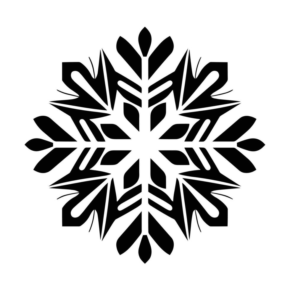 vrolijk Kerstmis sneeuwvlok vector