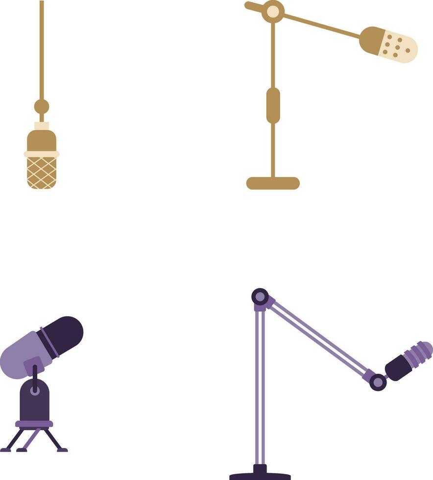 Internationale podcast dag set. voor decoratie illustratie reeks van vector illustraties voor de ontwerp van uitzending podcasts.vector pro