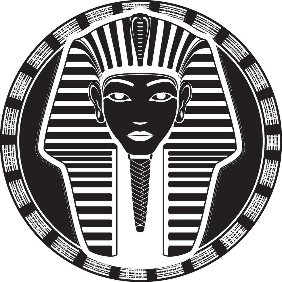 Farao . Egyptische hiëroglief en symbool. vector