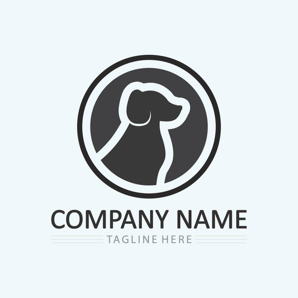 hond logo en icoon dier vector illustratie ontwerp grafisch