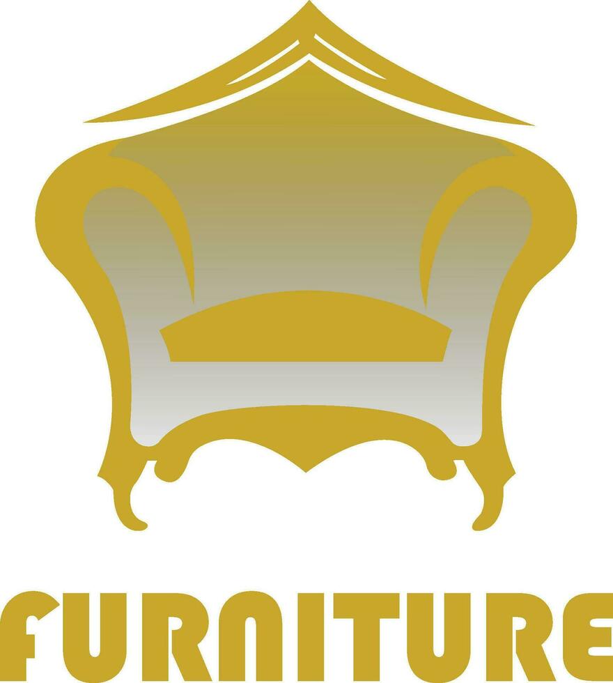 meubilair sofa elegant logo vector het dossier