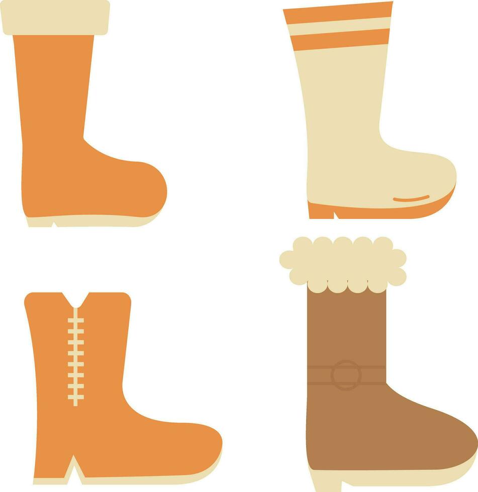 winter laarzen schoenen illustratie, voor ontwerp decoratie, vector pro