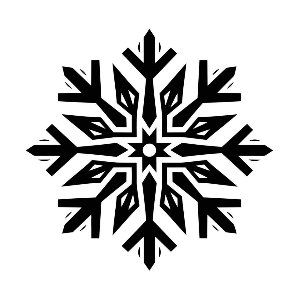 mooi Kerstmis sneeuwvlok vector