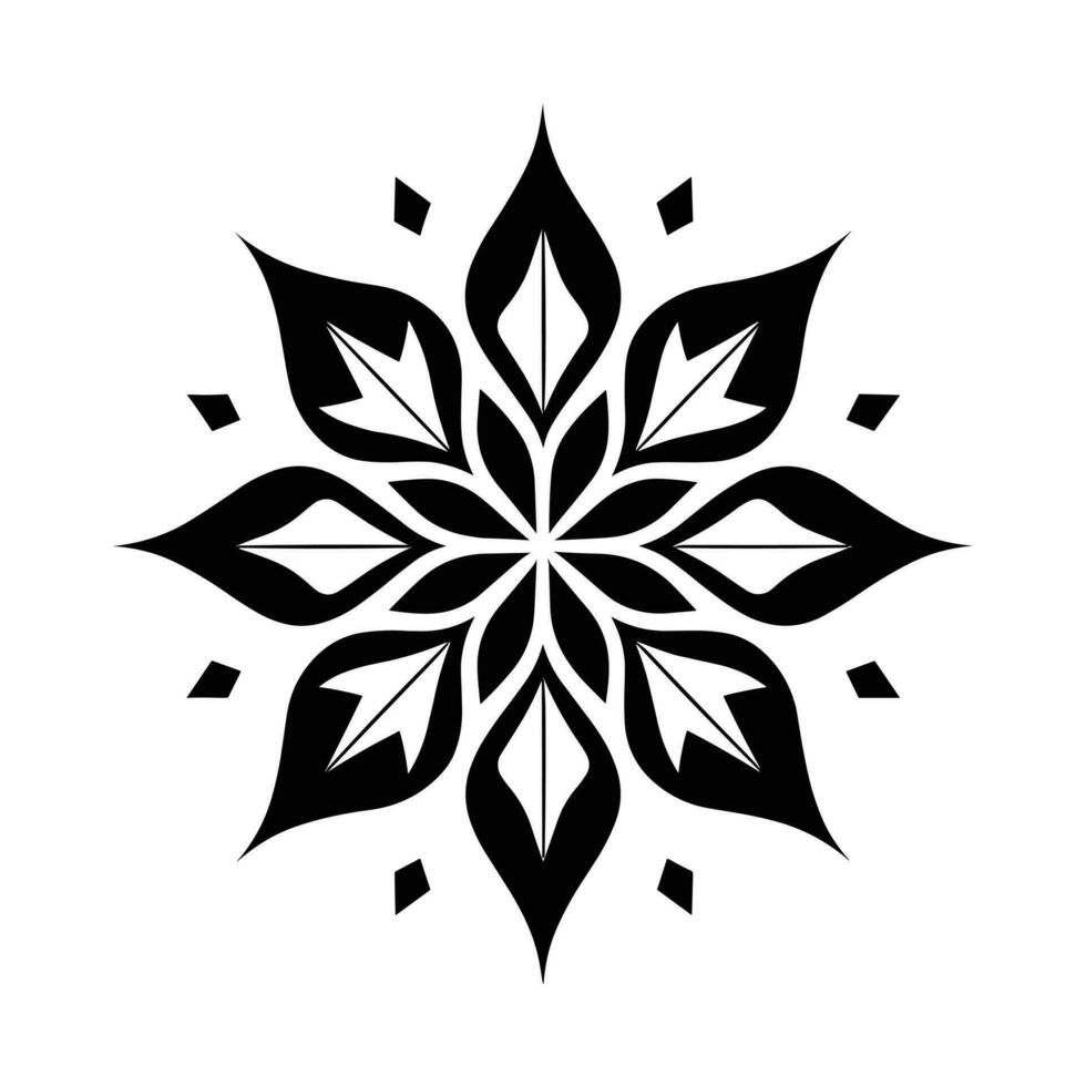 mooi Kerstmis sneeuwvlok vector