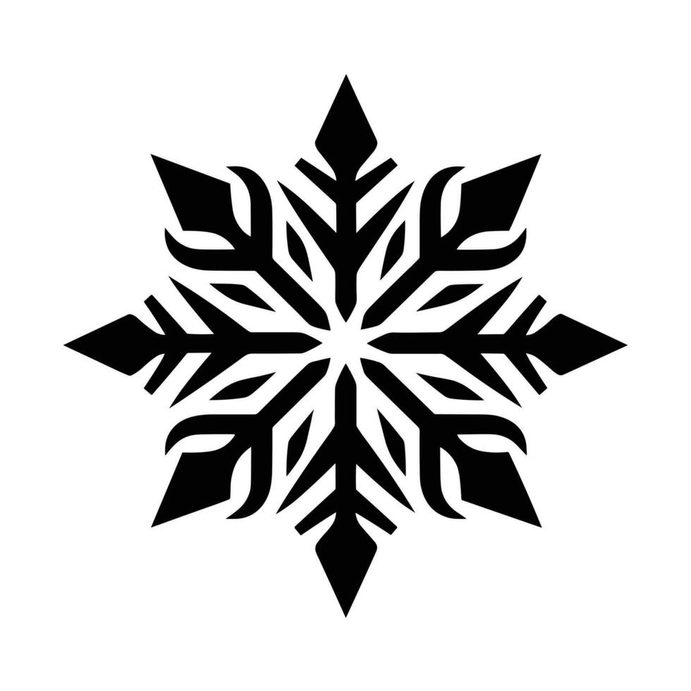 mooi Kerstmis sneeuwvlok vector