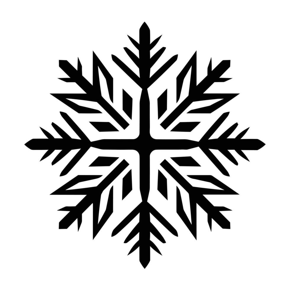 mooi Kerstmis sneeuwvlok vector