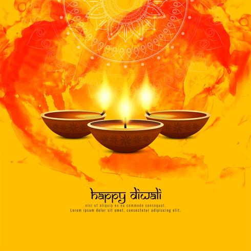 Abstracte gelukkige Diwali decoratieve achtergrond vector