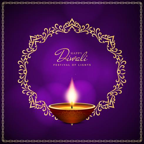 Abstracte religieuze Gelukkige Diwali-festivalachtergrond vector