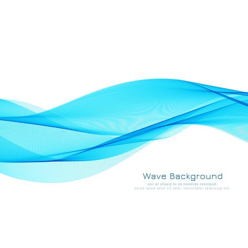 Abstracte blauwe golf ontwerp elegante achtergrond vector