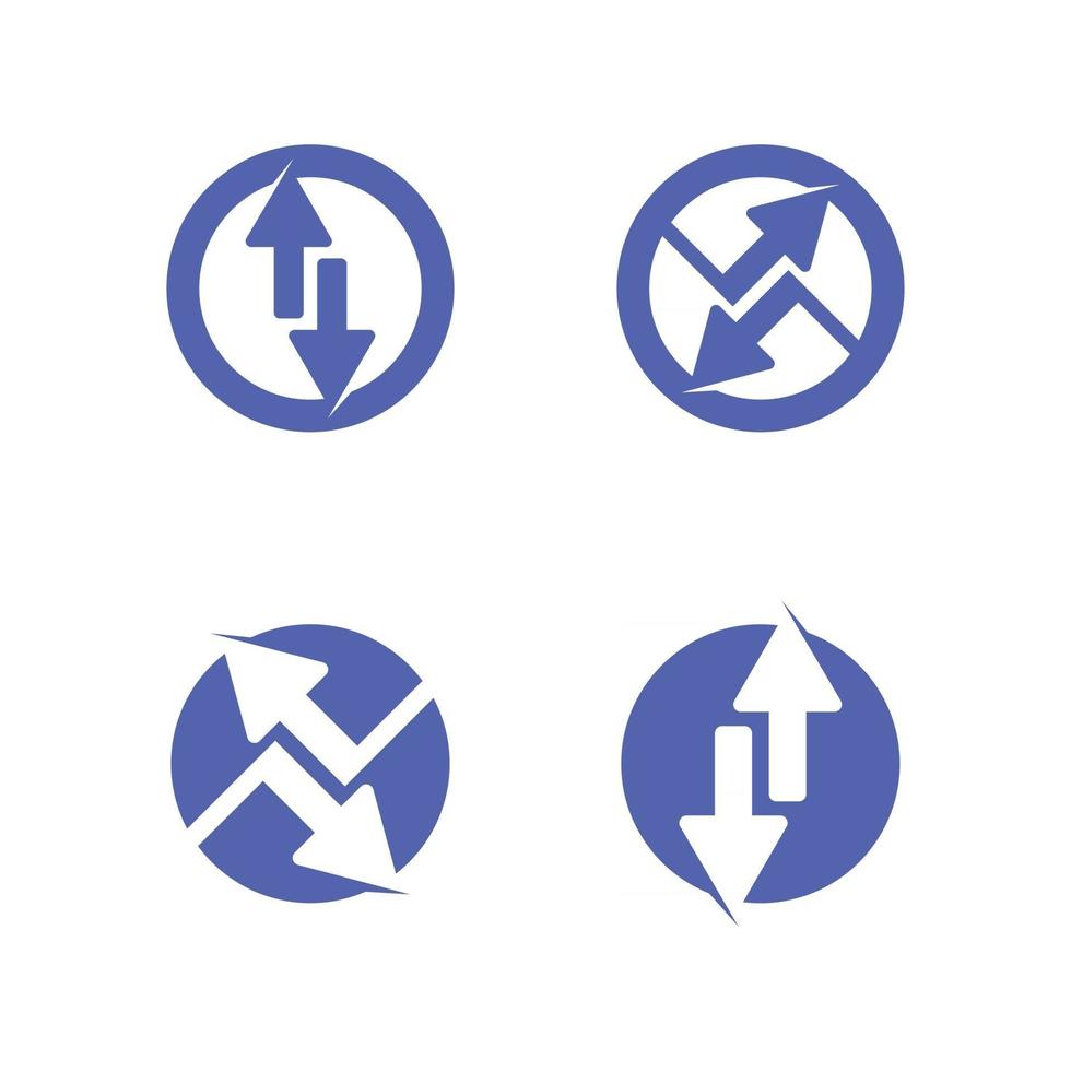 internetkabel logo en symbolen internetkabel logo en symbolen pijlen logo ontwerp vector