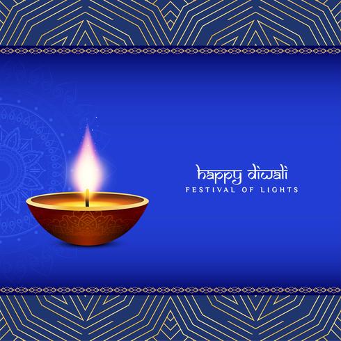 Abstracte gelukkige Diwali decoratieve achtergrond vector