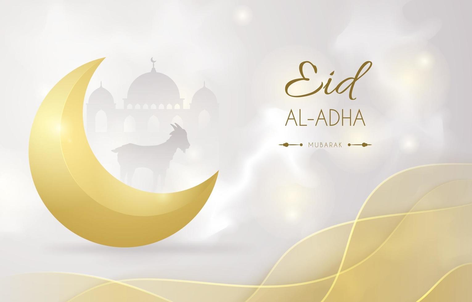 elegante eid al adha-achtergrond vector