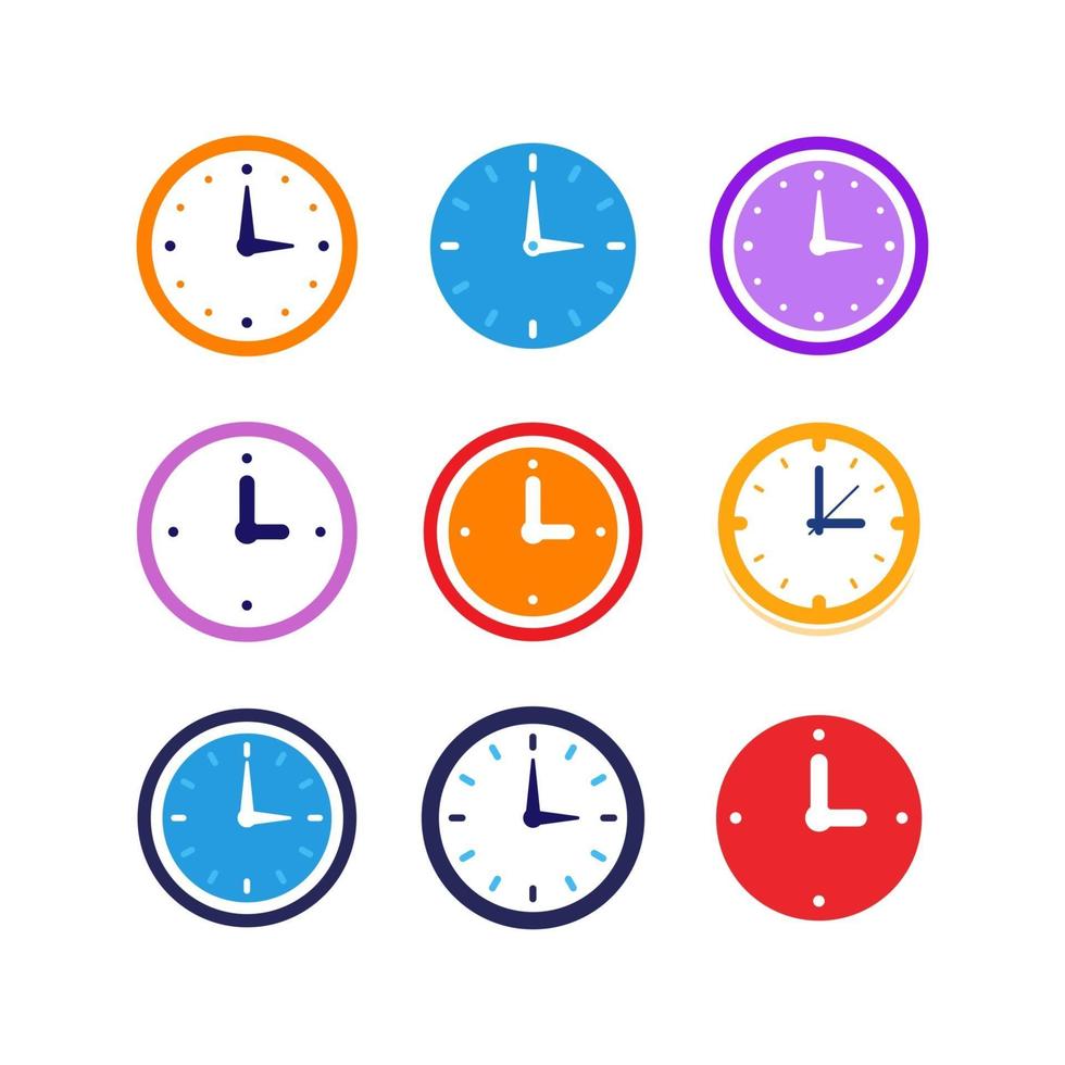 klok tijd pictogram vector ontwerp