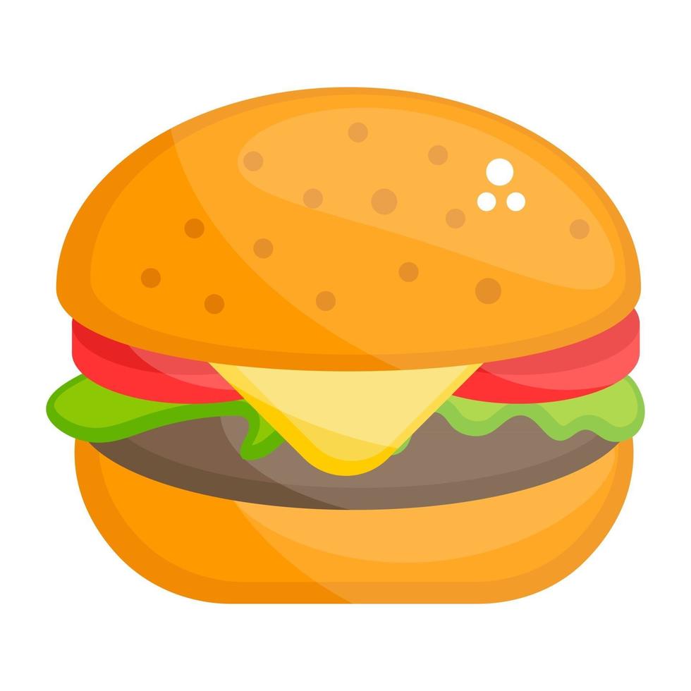 hamburger fastfood vector