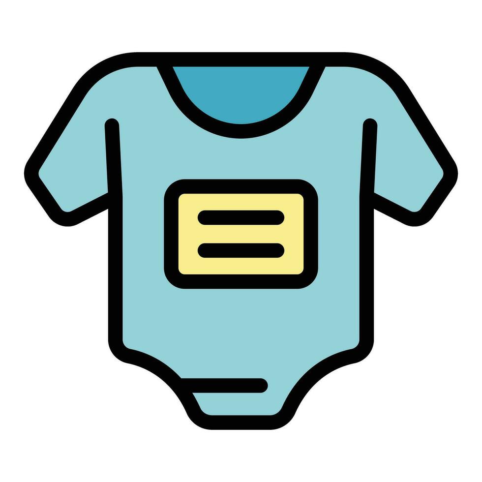 baby nieuw kleren icoon vector vlak