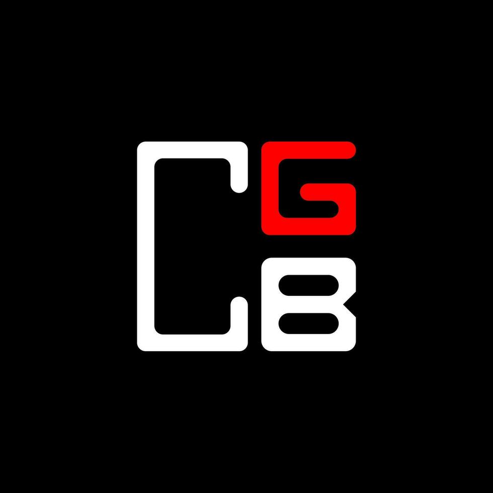 cgb brief logo creatief ontwerp met vector grafisch, cgb gemakkelijk en modern logo. cgb luxueus alfabet ontwerp